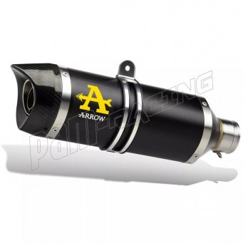 Silencieux homologué aluminium noir embout carbone THUNDER ARROW 125 Duke 2011-2016