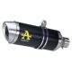 Silencieux homologué aluminium noir embout inox THUNDER ARROW 125 Duke 2011-2016