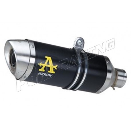 Silencieux homologué aluminium noir embout inox THUNDER ARROW 125 Duke 2011-2016