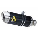 Silencieux homologué aluminium noir embout inox THUNDER ARROW 125 Duke 2011-2016