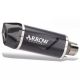 Silencieux INDY RACE EVO homologué embout carbone ARROW Z650/Ninja 650 2024-2026