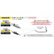 Silencieux INDY RACE EVO homologué embout carbone ARROW Z500/Ninja 500 2024-2026