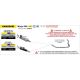 Silencieux INDY RACE EVO homologué embout carbone ARROW Z500/Ninja 500 2024-2026