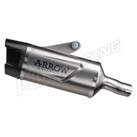 Silencieux INDY RACE EVO homologué avec embout carbone ARROW Z500/Ninja 500 2024-2026