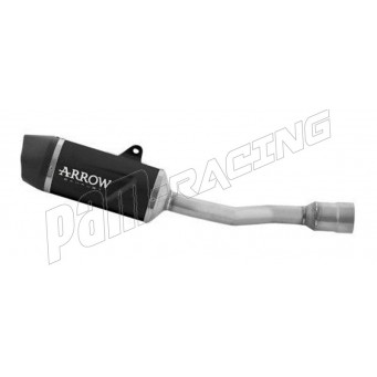 Silencieux INDY RACE EVO homologué avec embout carbone ARROW 125 Duke/Duke 390 2024-2026
