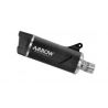 Silencieux INDY RACE EVO aluminium noir homologué avec embout carbone ARROW MT-10 2022-2024