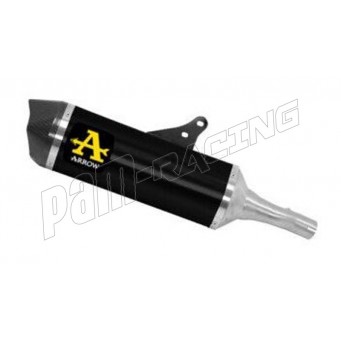 Silencieux Race Tech homologué aluminium noir version longue ARROW X-ADV 750 2017-2026