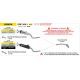 Silencieux Icon racing titane ou aluminium noir embout carbone ARROW CRF300L 2025-2026