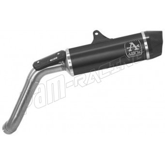 Silencieux INDY RACE EVO homologué aluminium noir ARROW V85 TT 2019-2023