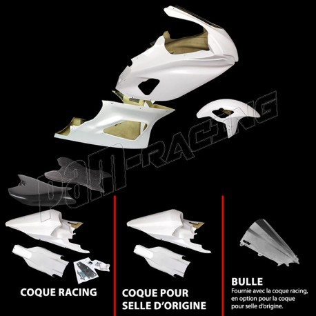 Carénage poly complet racing fibre de verre R7 2021-2025 BLINDER