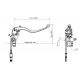 Maître-cylindre de frein radial moulé fonderie Brembo PR18X21 forgé levier noir