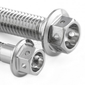 Kit de 4 vis d'étriers de frein avant inox percées M10x60 mm (1.50) PRO-BOLT Race Spec.