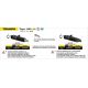 Silencieux homologué ou racing  aluminium noir VELOCE ARROW Tiger 1200 GT 2022-2025