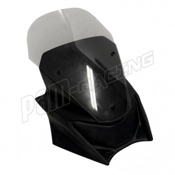 Tête de fourche racing fibre de verre noire + bulle  S2 CONCEPT CB750 Hornet 2025-2026