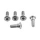 Kit 5 Vis de disques de frein arrière CRF1100L, NC700X, NC750X M8x(1.25)x24 MM inox ou titane PRO-BOLT