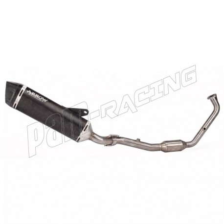 Ligne complète racing silencieux Icon embout carbone ARROW MT125 2025-2026