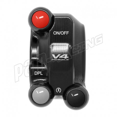 Commodo racing droit 3 boutons et cocotte de tirage JETPRIME Panigale V4/S 2018-2024, Panigale V4 SP/2 2022-2023
