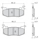 Plaquettes de frein avant Brembo Z04 Racing pour étriers HYPURE Panigale V4/S 2025, RSV4 2025, etc...