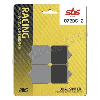 Plaquettes de frein avant racing dual sinter 870-DS2 SBS S1000R 2014-2020, S1000RR 2009-2018