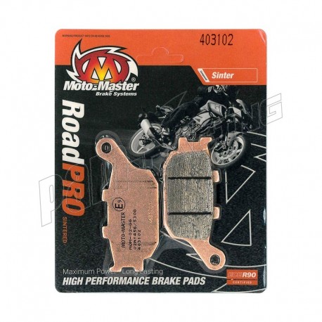 Plaquettes de frein arrière RoadPRO Sinter route Moto-Master HONDA, KAWASAKI, SUZUKI, YAMAHA
