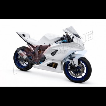 Carénage poly racing fibre de verre R7 2024-2025 POLY-BIKE