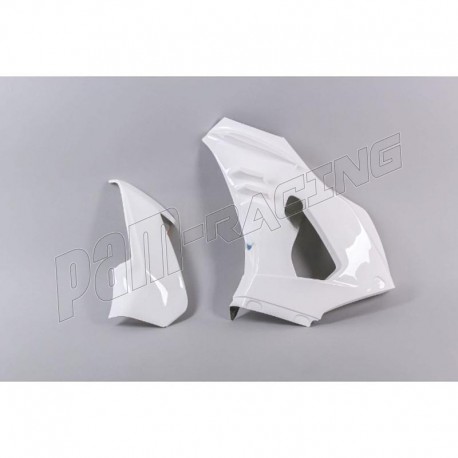 Flanc gauche avec aileron racing fibre de verre CBR1000RR 2020-2023 POLY-BIKE