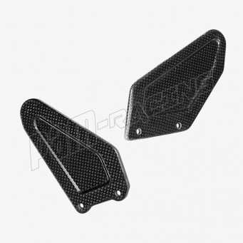Protège-talons carbone Bonamici Racing pour commandes reculées TH09 Street Triple 765R/RS, Moto2 2023-2026