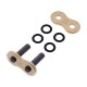 Maillon attache à river creux D.I.D. 525 ZVM-X2 acier ou or