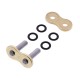 Maillon attache à river plein D.I.D. 525 ZVM-X2 acier ou or