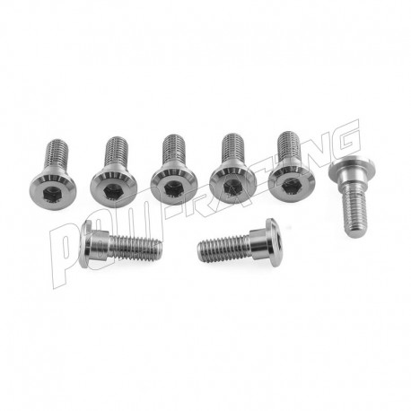Kit 8 Vis de disques de frein arrière CB125/500/1300 M8x(1.25)x24 MM inox ou titane PRO-BOLT
