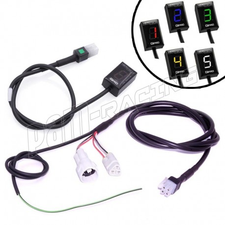 Indicateur de rapport engagé GIPRO X-type G2 avec fonction shift light HEALTECH KAWASAKI, SUZUKI