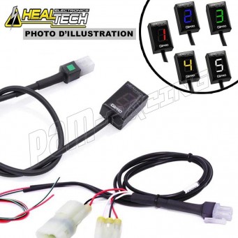 Indicateur de rapport engagé GIPRO X-type G2 avec fonction shift light HEALTECH MV-AGUSTA
