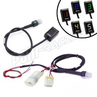 Indicateur de rapport engagé GIPRO X-type G2 avec fonction shift light HEALTECH WR125R/X, YZFR125, YZFR15