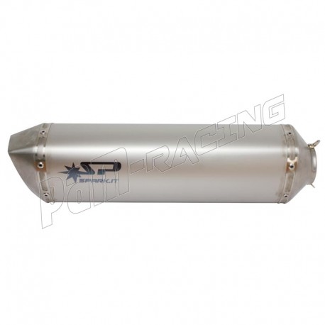 Silencieux Force titane 350 ou 400 mm Ø60 mm fixation 50 mm pour ligne racing SPARK