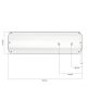 Silencieux Force titane 350 ou 400 mm Ø60 mm fixation 50 mm pour ligne racing SPARK