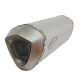 Silencieux Force titane 350 ou 400 mm Ø60 mm fixation 50 mm pour ligne racing SPARK