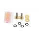 Attache à river plein PL D.I.D. 520 ZVM-X acier ou or G&G