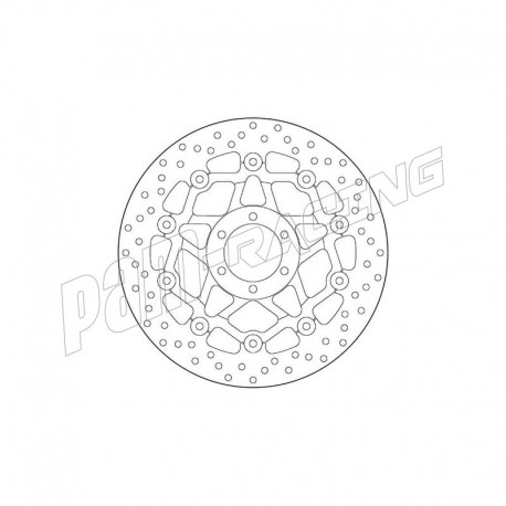 Disque de frein avant flottant Brembo 298 mm série oro YAMAHA