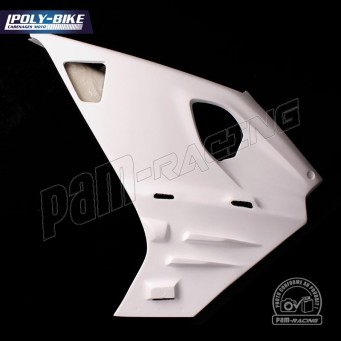 Flanc droit avec aileron fibre de verre RS660 2020-2024 POLY-BIKE