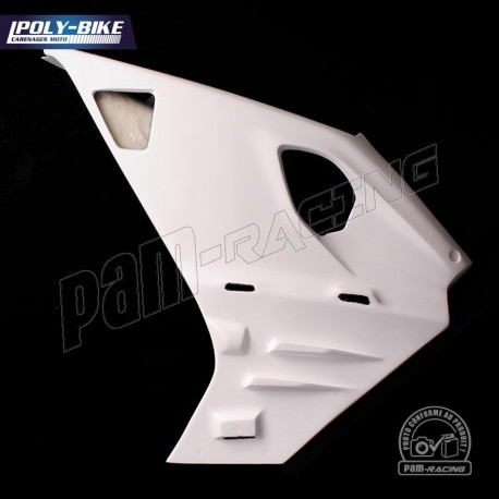 Flanc droit avec aileron fibre de verre RS660 2020-2024 POLY-BIKE