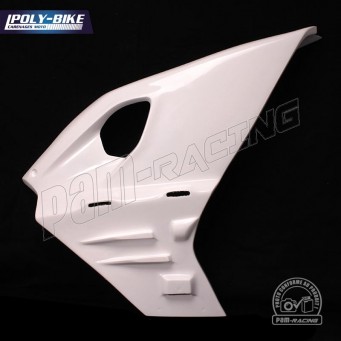 Flanc gauche avec aileron racing fibre de verre RS660 2020-2024 POLY-BIKE