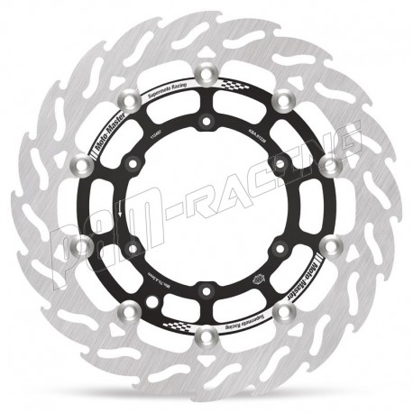 Disque de frein avant Supermoto racing flottant Flame 300 mm ep 5.0 mm Moto-Master Desmo 450 EDX/MX