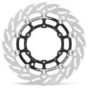 Disque de frein avant Supermoto racing flottant Flame 300 mm ep 5.0 mm Moto-Master Desmo 450 EDX/MX