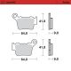 Plaquettes de frein avant/arrière Sinter Racing Moto-Master 94411
