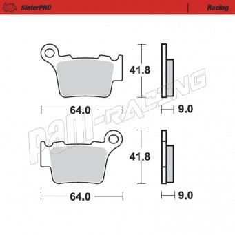 Plaquettes de frein avant/arrière Sinter Racing Moto-Master 94411