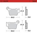 Plaquettes de frein avant/arrière Sinter Racing Moto-Master 94411