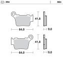 Plaquettes de frein avant/arrière Nitro Moto-Master 94421