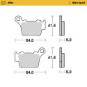 Plaquettes de frein avant/arrière Nitro Sport Moto-Master 94422