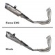 Ligne complète inox/titane racing silencieux FORCE EVO ou KONIX EVO Street Triple 765 2017-2026 SPARK