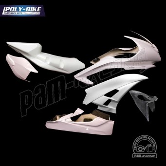 Carénage poly racing fibre de verre R6 2006-2007 POLY-BIKE